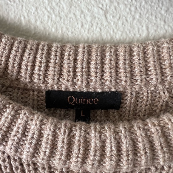 Quince Crewneck Sweater in Light Taupe - Picture 3 of 4